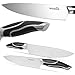 Knife Set,Kitchen Knife Set - Bluesim 5 Piece Matt Black Handle Knives Sets Including Carving Utility Chef and Paring Knives,Chef Knife Set with Gift Box Packaging (3)