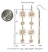 SPUNKYsoul Gold Long Light Weight Gold Celestial Starburst Sunburst Drop Dangle Earrings For Women (Starburst)