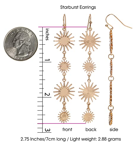 SPUNKYsoul Handmade Starburst Sunburst Earring for Women3