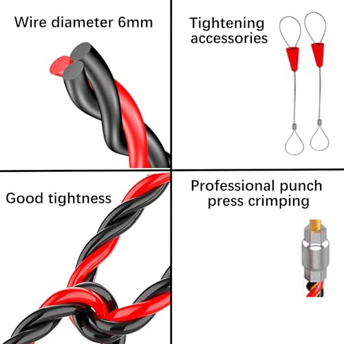 16.4ft/5m Fish Tape Wire Puller - 1/6" PET Flexible Electrical Cable Snake Tool Kit for Through Wall Conduit& Automotive Wiring | Professional Electrician Tool with Guide Device - Image 5