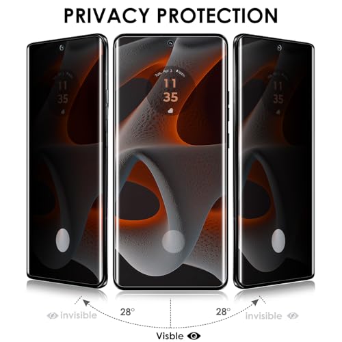 Verre trempé Motorola Edge 50 Pro confidentiel pour sécuriser vos messages en voyage