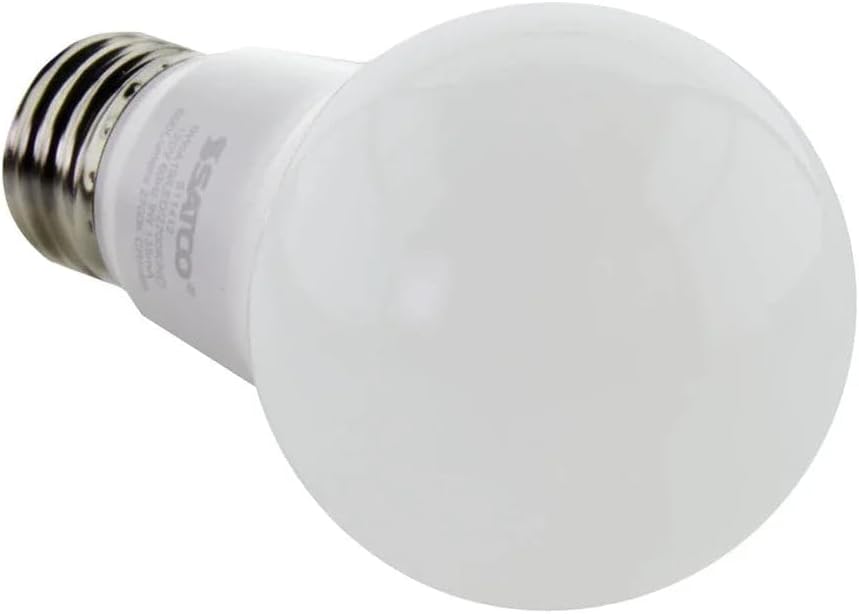 Satco S11412 9-Watt A19 LED Light Bulbs, 60 Watt Replacement, 2700K, 100 Count