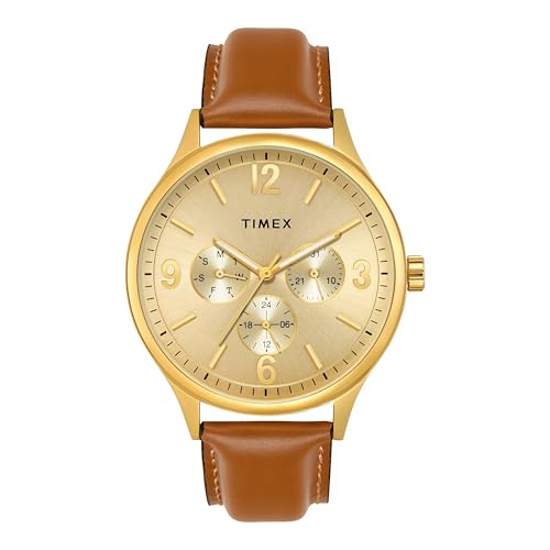 Image of TIMEX Analog Watch for Men with Round Dial & Water Resistant Man's Wrist Watches