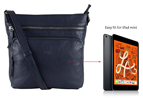 Image of Genuine Leather Crossbody Purse and Handbags - Crossover Bag Over the Shoulder Women | Genuine Leather
