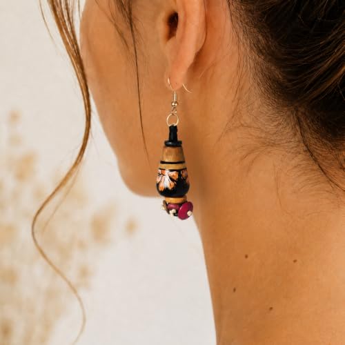 Image of Handcrafted Bohemian & Ethnic Earrings Collection for Women - Artistic, Nature-Inspired Statement Designs in Studs, Drops & Chandeliers
