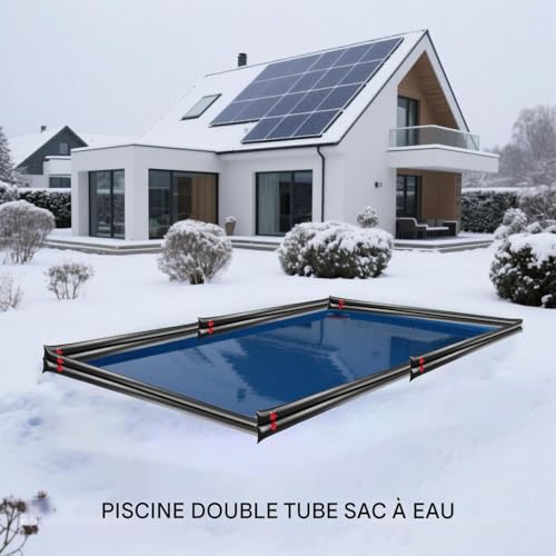 Tubes à eau pour couverture de piscine pour bloquer la bâche face au vent - 4