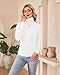 2 Pack Womens Long Sleeve Turtleneck Slim Fitted Lightweight Casual Active Layer Tops Shirts Black White Small