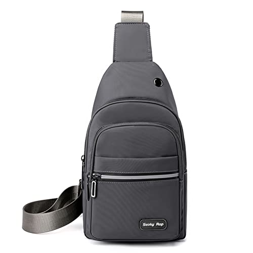 Seoky Rop Sling Bag Crossbody Backpack for Men Women Multipurpose Chest Shoulder Bag for Travel Hiking Daypack Grey2