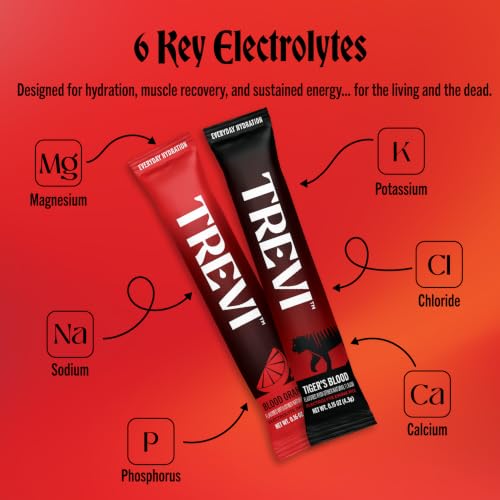 Image of TREVI Electrolytes Powder Packets Sugar Free Hydration 20 Pack