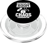 Notfallraumtechniker ER Krankenschwester Krankenhausabteilung PopSockets PopGrip für MagSafe