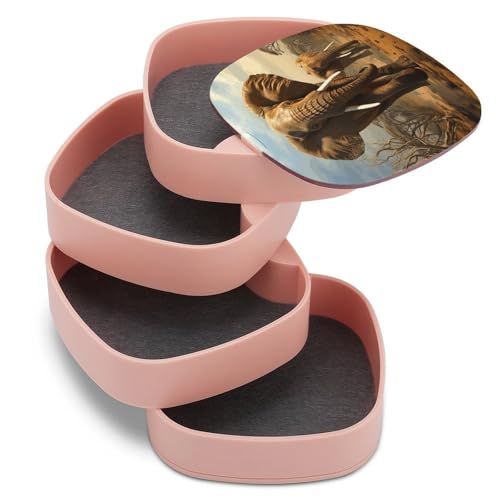Boîte à bijoux pour femme boîte rangement cuir finis colliers emmêlés - 8