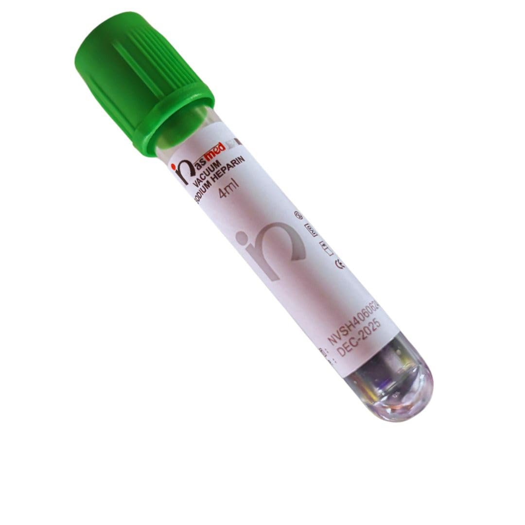 4ml Sodium Heparin Vacuum Blood Collection Tube, Double Cap, Pack of 100 (B0DHHLQXB4) Amazon Price History, Amazon Price Tracker
