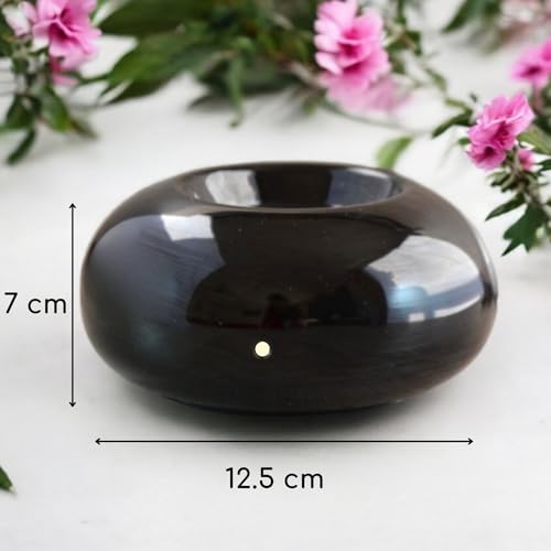 Diffuseur par chaleur douce ZenCeram brûleur aromathérapie noir