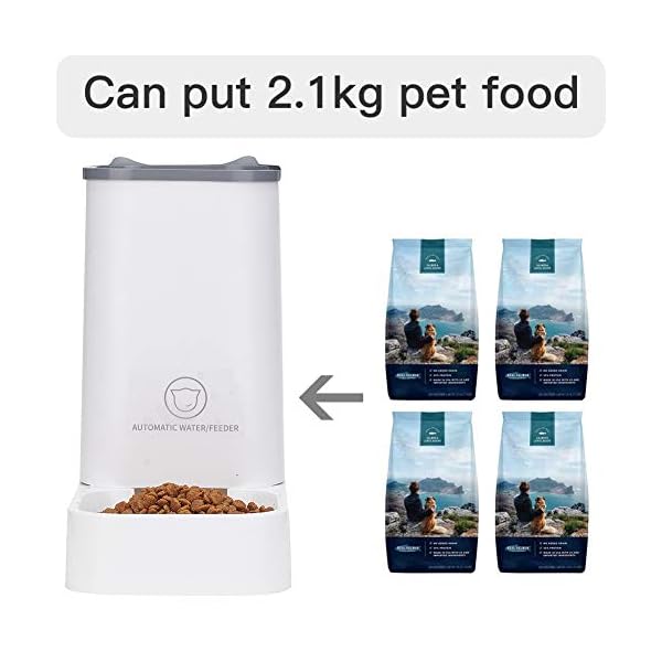 Blueshyhall Pets Automatic Feeder Set, Cats Dogs Water Dispenser and Food Feeder, Gravity Feeder for Large Middle Small Cats Dogs Kitten Puppy Blueshyhall Pets Automatic Feeder Set, Cats Dogs Water Dispenser and Food Feeder, Gravity Feeder for Large Middle Small Cats Dogs Kitten Puppy