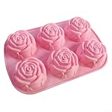 【Rosenblumenform】 Die verfügt über eine schöne Rosenblütenform, die Ihren gebackenen Kreationen eine elegante Note verleiht. Seine aufwendigen Details und das Design machen es perfekt zum Basteln von atemberaubenden Kuchen, Muffins oder Pralinen mit einem floralen Thema. Kreieren Sie entzückende Leckereien mit einem Hauch von Eleganz.