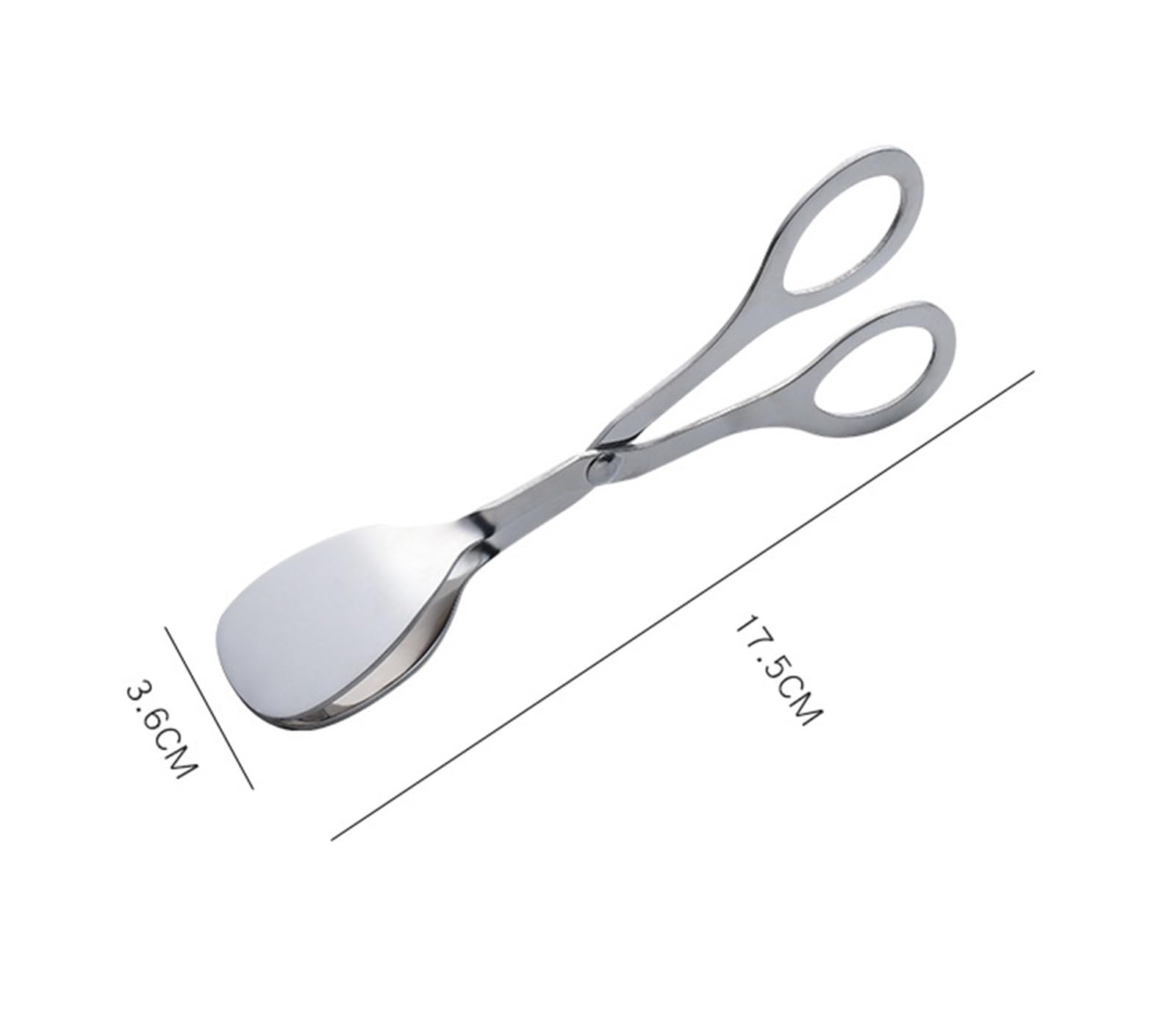 Pinzas de cocina, Pinzas for parrilla de acero inoxidable, 17/20/24cm, for barbacoa, fogata, cocinero, filete y freír(17cm)