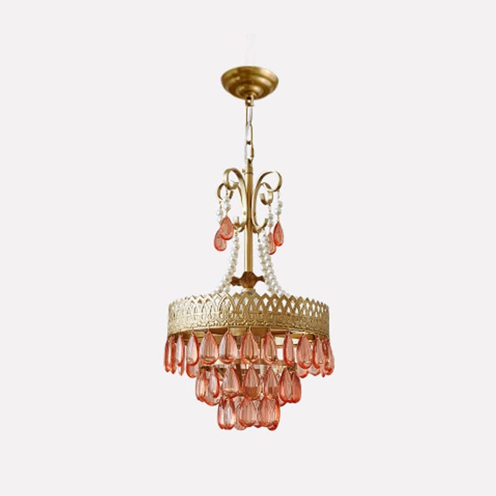 Luminaire suspendu vintage en cristal brossé pour une décoration de prestige
