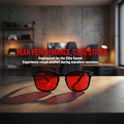 Image of Gaming Glasses, Blue Green Light Blocking, Screen Fatigue, Sleep Glasses for Men Women, Gift for Gamers