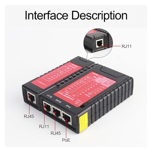 Rastreador de cable red flash NF-468S interruptor Ethernet BNC HDMI 5