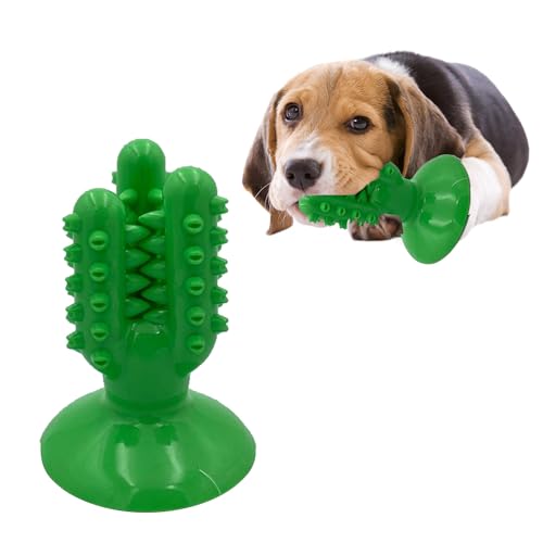 Smart Pet Chew Toy - Clever Cactus Design, Dental Care, Oral Hygiene, Exercise, Fun Distraction, Slow Chew Training, Toothbrush, Treats, Easy Clean, Durable Suction, Pet friendly Colours, Dogs & Cats