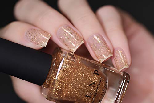 Image of ILNP Karma - Gold Flake Top Coat Nail Polish