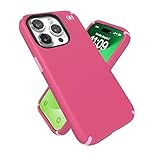 Speck iPhone 15 Pro Case - Built for MagSafe, Drop Protection - Scratch Resistant, Soft Touch, 6.1 Inch Phone Case - Presidio2 Pro Digital Pink/Blossom Pink/White