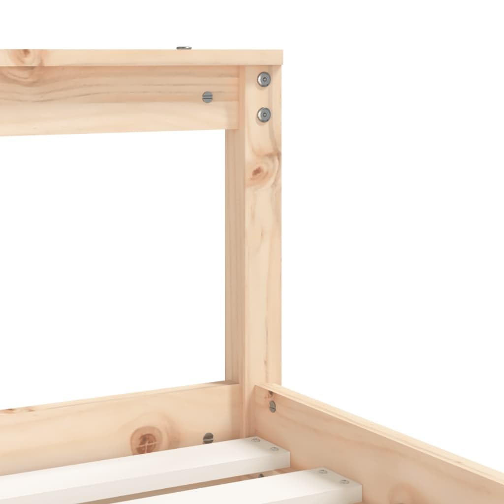 vidaXL Estructura de Cama para niños Madera Maciza de Pino 70x140 cm