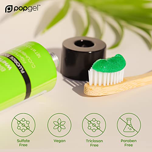 Popgel Brilliant White Toothpaste - Spearmint - 100% Plastic Free Toothpaste (Spearmint & Cucumber) #TOP4