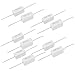Aexit 10 Pcs Fixed Resistors 5W Watt 1 Ohm J(5%) Ceramic Cement Power Single Resistors Resistor White