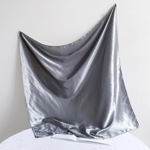 70x70cm Solid Color Scarf-Satin Silk Head Scarf for Women Men Vintage Bandanas Satin Hair Scarf Silk Wrap4
