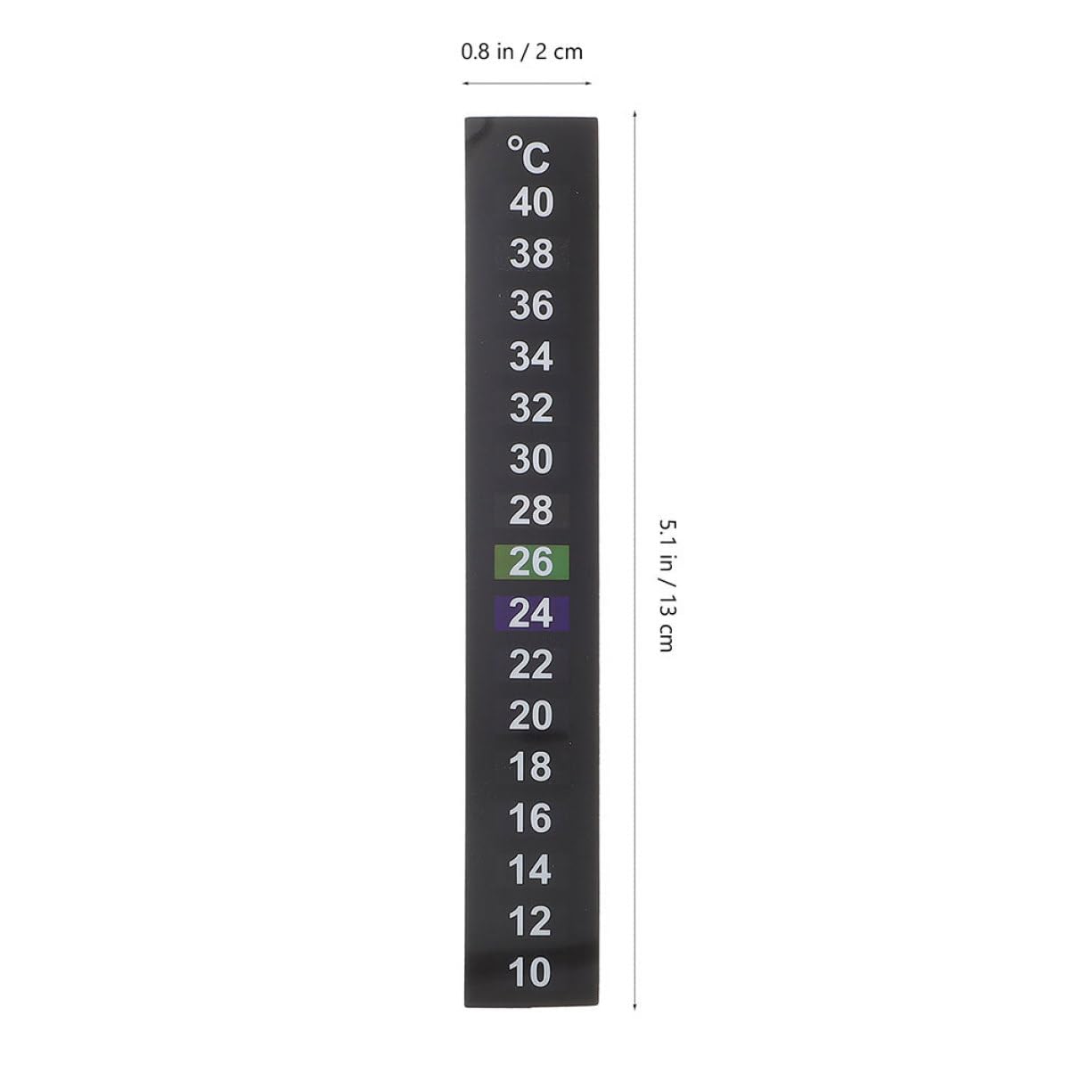 Hemobllo 12 pièces Autocollants Thermomètre Digital pour Aquarium Lot de Indication de Température Facile Stickers Adhésifs pour Aquariums et Bacs à Poissons