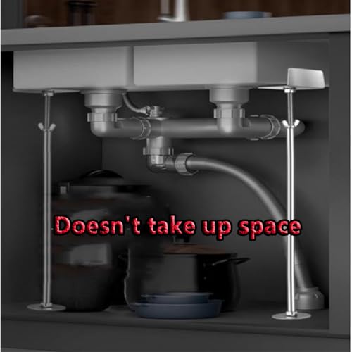Varilla de soporte ajustable para reforma de lavabo de baño común 4
