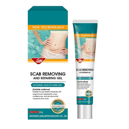 Mnozreo Gel de Silicona para Cicatrices,Crema de Eliminación de Cicatrices de Acné,Cicatricure Cara y Cuerpo Cicatrizante,Gel para Reparar Cicatrices,20G,1PC