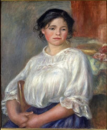 Art imprimé Renoir Jeune fille assise toile salon qualité galerie