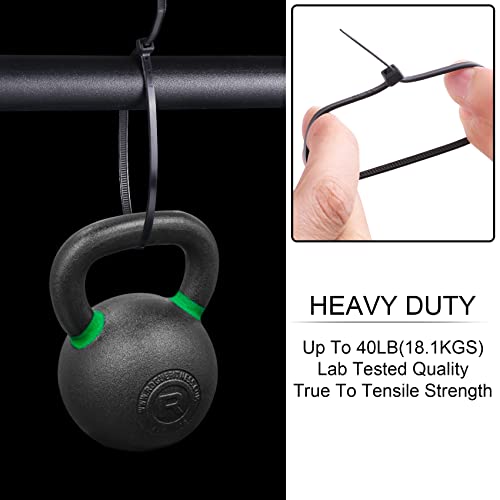 Dtol Cable Ties Assorted Sizes 4+6+8+10+12 Inch Zipties Heavy Duty Plastic Wire Ties Uv Resistant Zip Ties Assortment Small Zip Tie Wraps Cord Management For Home, Office, Gardening, 700 Pack Black #TOP1