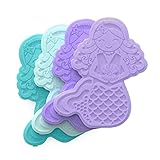 Bentgo® Buddies Glitter Reusable Ice Packs ,Slim For Lunch Boxes / Bags, and Coolers - Multicolored 4-Pack (Mermaid)