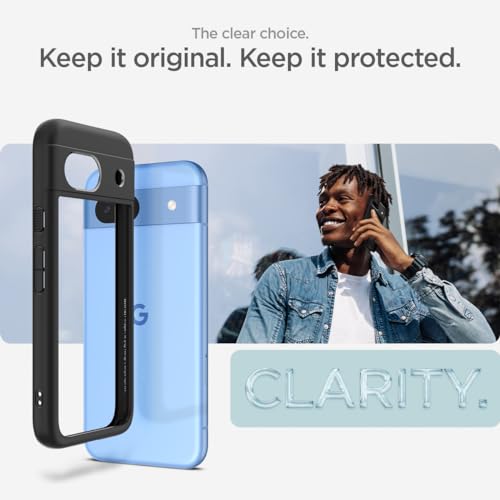 Image of Spigen for Pixel 8a Case, Ultra Hybrid[Anti-Yellowing] [No Magnet Ring] - Matte Black
