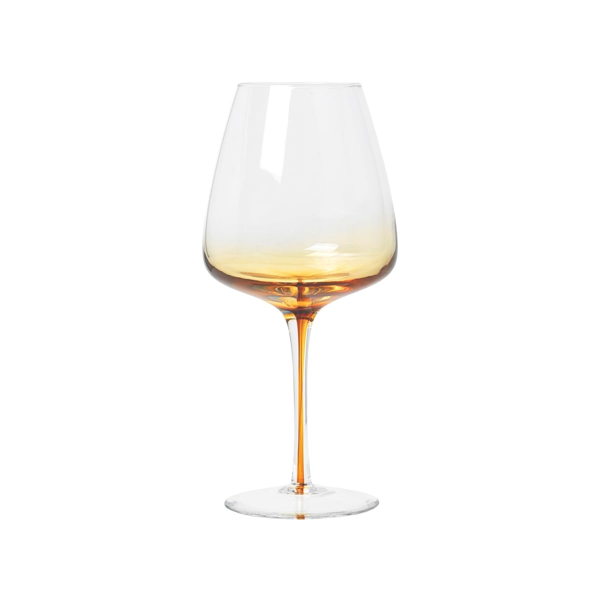 Broste Copenhagen Amber Rotweinglas – Modell 14460633, Gelb/Amber, ca. 650 ml