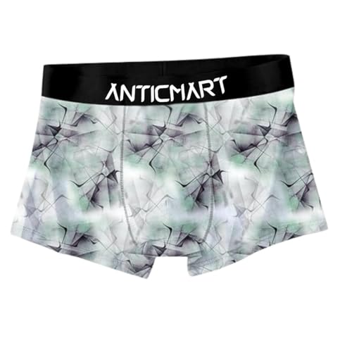 Image of Men's Extra Thin Elastic Ice Silk Underwear - Long, Comfortable, Breathable Boxer Brief Trunks (Pack of 3)