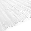 5 PK Corrugated Polycarbonate, 25 Wide x 4' Long Panel