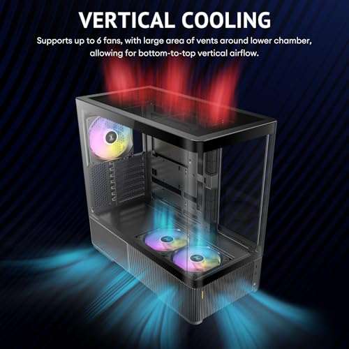 Image of Antec C6 Curve ARGB Mid-Tower ATX PC Case, 3 ARGB PWM Fans