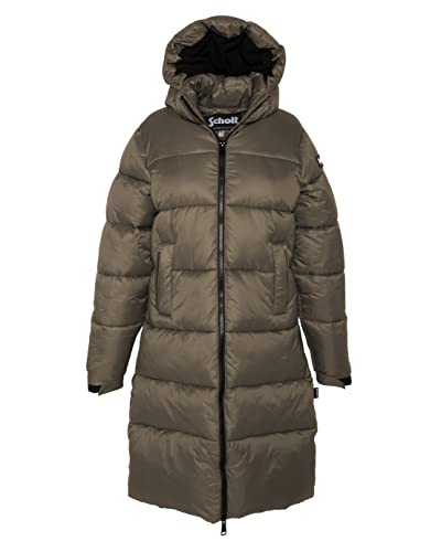 Schott NYC Belstar2wrs Chaqueta de Abrigo Larga para Mujer, marrón, L Unisex Adulto Cover