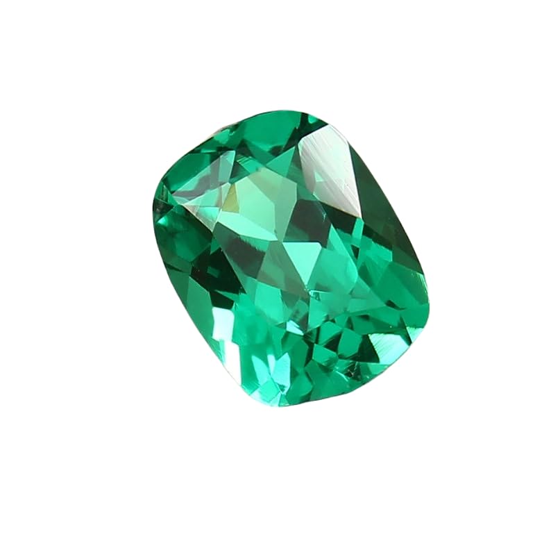 Émeraude naturelle de Zambie 10x8 mm GH_NAT_13545 taillée en coussin pour création de bijoux