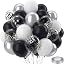 Black White Silver