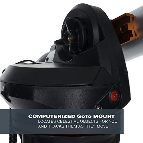 Celestron - 80Lcm Computerized Refractor Telescope - Telescopes For Beginners - 2 Eyepieces - Full-Height Tripod - Motorized Altazimuth Mount - Large 80Mm Refractor Reflector #TOP1