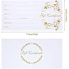 Outus 50 Pcs Gift Certificates for Business, Blank Gift Certificates Cards Gold Floral Gifts Vouchers Coupon for Spa, Salon, Restaurant, Client Birthday, Wedding, 3.5 x 7 Inch