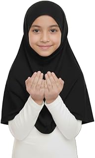 Girl's Modest Hijab for School | Stylish & Comfortable Kids Hijab with Soft Breathable Fabric | 30-Inch Length Regular Wea... Price In India