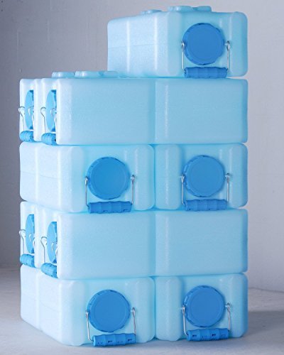 WaterBrick 1833-0001 Stackable Emergency Water and Food Storage Container, 3.5 gal of Liquid, 27 lb of Dry Food Products, Blue