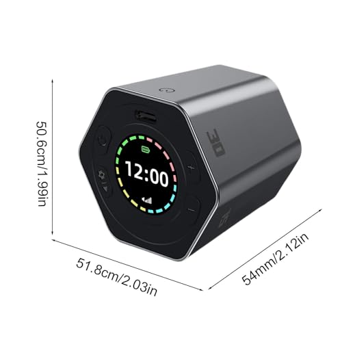 Temporizador de ducha recargable con rotación automática para estudiar y hacer ejercicio 6