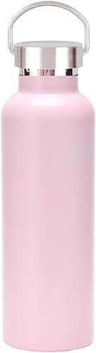 Miniatura 18 de Botella de agua de acero inoxidable con aislamiento al vacío 34/25/20/17/12 oz 18/8 para bebidas frías y calientes, de doble pared, a prueba de